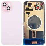 COVER POSTERIORE DI VETRO CON SUPPORTO PER APPLE IPHONE 15 PLUS 6.7 ROSA (SENZA NFC)