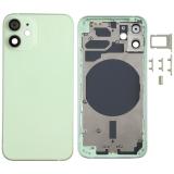 COVER POSTERIORE PER APPLE IPHONE 12 MINI 5.4 VERDE MATERIALE ORIGINALE (SENZA NFC)