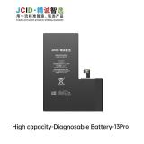 JCID BATTERIA DE GRANDE CAPACITA (3330 MAH) PER APPLE IPHONE 13 PRO 6.1 (DIAGNOSTICABILE BATTERIA NON È NECESSARIA LA SALDATURA CAVO BATTERIA ORIGINALE NESSUN MESSAGGIO "PARTE SCONOSCIUTA") (RICHIEDE AGGIORNAMENTO ALL'ULTIMA VERSIONE)