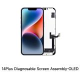 TOUCHSCREEN + DISPLAY OLED DISPLAY COMPLETO PER APPLE IPHONE 14 PLUS 6.7 JCID OLED VERSIONE SOFT (DIAGNOSTICABILE NON È NECESSARIO TRAPIANTARE L'IC DELLO SCHERMO ORIGINALE) (RICHIEDE AGGIORNAMENTO ALL'ULTIMA VERSIONE)