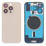 COVER POSTERIORE DI VETRO CON SUPPORTO PER APPLE IPHONE 16 PRO 6.3 ORO (SENZA NFC)