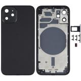 COVER POSTERIORE PER APPLE IPHONE 12 MINI 5.4 NERO OEM (SENZA NFC)
