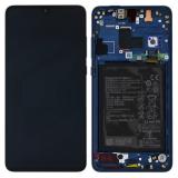 DISPLAY LCD + TOUCHSCREEN DISPLAY COMPLETO + FRAME PER HUAWEI MATE 20 HMA-L09 HMA-L29 BLU ORIGINALE