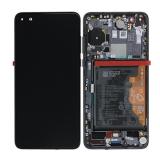 DISPLAY LCD + TOUCHSCREEN DISPLAY COMPLETO + FRAME PER HUAWEI P40 ANA-NX9 ANA-LX4 NERO ORIGINALE NEW