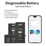 DEJI BATTERIA DE GRANDE CAPACITA (4400 mAh) PER APPLE IPHONE 12 PRO MAX 6.7 (BATTERIA DECODIFICABILE GENUINA AUTODIAGNOSTICABILE) (RICHIEDE AGGIORNAMENTO ALL'ULTIMA VERSIONE) (QUANTITÀ MINIMA ORDINABILE: 10 PEZZI)