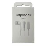 AURICOLARI ORIGINALE TYPE-C EHS64AVFWE PER SAMSUNG GALAXY A8s / A9 PRO (2019) BIANCO
