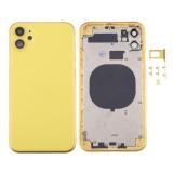 COVER POSTERIORE PER APPLE IPHONE 11 6.1 GIALLO MATERIALE ORIGINALE (SENZA NFC)