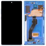 TOUCHSCREEN + DISPLAY AMOLED DISPLAY COMPLETO + FRAME PER SAMSUNG GALAXY NOTE 10 PLUS N975F BLUE ORIGINALE (SERVICE PACK)