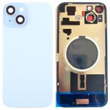COVER POSTERIORE DI VETRO CON SUPPORTO PER APPLE IPHONE 15 PLUS 6.7 BLU (SENZA NFC)