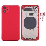 COVER POSTERIORE PER APPLE IPHONE 11 6.1 ROSSO MATERIALE ORIGINALE (SENZA NFC)