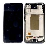 TOUCHSCREEN + DISPLAY AMOLED DISPLAY COMPLETO + FRAME PER SAMSUNG GALAXY A37 5G A376B NERO ORIGINALE (SERVICE PACK)