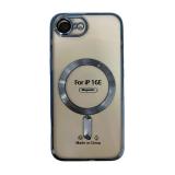 CUSTODIA CELLULARE DI ELETTROPLASTICA + PROTEZIONE LENTI + MAGNETICA PER APPLE IPHONE 16E BLU