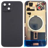 COVER POSTERIORE DI VETRO CON SUPPORTO PER APPLE IPHONE 15 PLUS 6.7 NERO (SENZA NFC)
