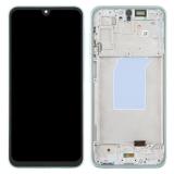 TOUCHSCREEN + DISPLAY AMOLED DISPLAY COMPLETO + FRAME PER SAMSUNG GALAXY A26 5G A266B MENTA VERDE SCHERMO SERVICE PACK + FRAME (NON ORIGINALE)