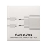 CAVO DATI SUPER FAST CHARGE TYPE C EP-TA800 PER SAMSUNG GALAXY S20 / NOTE 10 BIANCO