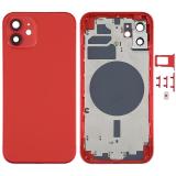 COVER POSTERIORE PER APPLE IPHONE 12 6.1 ROSSO MATERIALE ORIGINALE (SENZA NFC)