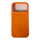 CUSTODIA CELLULARE DI SILICONE LIQUIDO + MAGNETICO PER APPLE IPHONE 17 PRO MAX ARANCIA