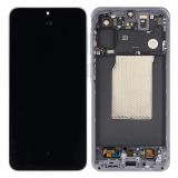 TOUCHSCREEN + DISPLAY AMOLED DISPLAY COMPLETO + FRAME PER SAMSUNG GALAXY A57 5G A576B LILLA / VIOLA SCHERMO SERVICE PACK + FRAME (NON ORIGINALE)