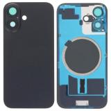 COVER POSTERIORE DI VETRO CON SUPPORTO PER APPLE IPHONE 16 6.1 NERO (SENZA NFC)