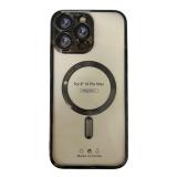 CUSTODIA CELLULARE DI ELETTROPLASTICA + PROTEZIONE LENTI + MAGNETICA PER APPLE IPHONE 14 PRO MAX NERO