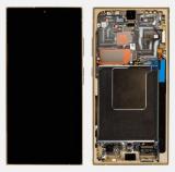 TOUCHSCREEN + DISPLAY AMOLED DISPLAY COMPLETO + FRAME PER SAMSUNG GALAXY S24 ULTRA 5G S928B GIALLO ORIGINALE (SERVICE PACK)