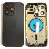 COVER POSTERIORE PER APPLE IPHONE 14 PRO 6.1 NERO MATERIALE ORIGINALE (SENZA NFC)
