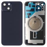 COVER POSTERIORE DI VETRO CON SUPPORTO PER APPLE IPHONE 14 PLUS 6.7 NERO (SENZA NFC)