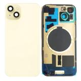 COVER POSTERIORE DI VETRO CON SUPPORTO PER APPLE IPHONE 15 6.1 GIALLO (SENZA NFC)