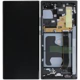 TOUCHSCREEN + DISPLAY LCD DISPLAY COMPLETO + FRAME PER SAMSUNG GALAXY NOTE 20 ULTRA 5G N985F N986F N986B NERO MYSTIC ORIGINALE (SERVICE PACK)