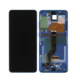TOUCHSCREEN + DISPLAY LCD DISPLAY COMPLETO + FRAME PER SAMSUNG GALAXY S20 PLUS S20+ G985F G986F G986G AURORA BLU ORIGINALE (SERVICE PACK)