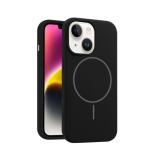 CUSTODIA CELLULARE DI SILICONE LIQUIDO + MAGNETICO PER APPLE IPHONE 13 / IPHONE 14 NERO