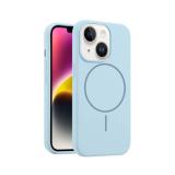 CUSTODIA CELLULARE DI SILICONE LIQUIDO + MAGNETICO PER APPLE IPHONE 13 / IPHONE 14 BLU