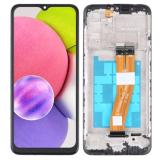 DISPLAY LCD + TOUCHSCREEN DISPLAY COMPLETO + FRAME PER SAMSUNG GALAXY A03s A037F NERO ORIGINALE (SERVICE PACK)