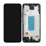 TOUCHSCREEN + DISPLAY LCD DISPLAY COMPLETO + FRAME PER SAMSUNG GALAXY A34 5G A346B NERO SCHERMO SERVICE PACK + FRAME (NON ORIGINALE)