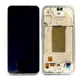 TOUCHSCREEN + DISPLAY AMOLED DISPLAY COMPLETO + FRAME PER SAMSUNG GALAXY A36 5G A366B BIANCO SCHERMO SERVICE PACK + FRAME (NON ORIGINALE)
