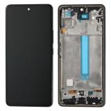 TOUCHSCREEN + DISPLAY LCD DISPLAY COMPLETO + FRAME PER SAMSUNG GALAXY A53 5G A536B NERO SCHERMO SERVICE PACK + FRAME (NON ORIGINALE)