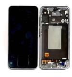TOUCHSCREEN + DISPLAY AMOLED DISPLAY COMPLETO + FRAME PER SAMSUNG GALAXY A56 5G A566B NERO / GRAPHITE SCHERMO SERVICE PACK + FRAME (NON ORIGINALE)