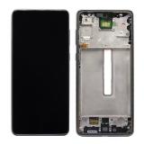 DISPLAY AMOLED + TOUCHSCREEN DISPLAY COMPLETO + FRAME PER SAMSUNG GALAXY A73 5G A736B NERO SCHERMO SERVICE PACK + FRAME (NON ORIGINALE)