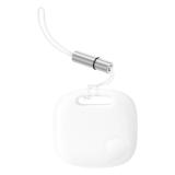 BASEUS T2 PRO DISPOSITIVO ANTI-SMARRIMENTO INTELLIGENTE STILE CORDINO RICERCA CON UN CLIC PER UN POSIZIONAMENTO ACCURATO PER APPLE / ANDROIDE BIANCO