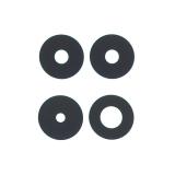 SET 4 PEZZI VETRO DI CAMERA PER XIAOMI POCO F6 PRO 5G (23113RKC6G)
