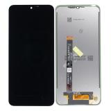 DISPLAY LCD + TOUCHSCREEN DISPLAY COMPLETO SENZA FRAME PER SAMSUNG GALAXY XCOVER 7 G556B NERO ORIGINALE (SERVICE PACK)
