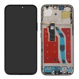 TOUCHSCREEN + DISPLAY OLED DISPLAY COMPLETO + FRAME PER HONOR X8C (ABR-LX1 ABR-LX2 ABR-LX3) NERO ORIGINALE