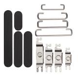 SET 3 PEZZI TASTI VOLUME + TASTI POWER E TASTO VIBRAZIONE PER APPLE IPHONE 15 PRO 6.1 / IPHONE 15 PRO MAX 6.7 NERO