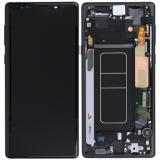 TOUCHSCREEN + DISPLAY AMOLED DISPLAY COMPLETO + FRAME PER SAMSUNG GALAXY NOTE9 N960F NERO SCHERMO SERVICE PACK + FRAME (NON ORIGINALE)