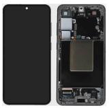 TOUCHSCREEN + DISPLAY AMOLED DISPLAY COMPLETO + FRAME PER SAMSUNG GALAXY S24 5G S921B NERO ORIGINALE (SERVICE PACK)