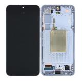 TOUCHSCREEN + DISPLAY AMOLED DISPLAY COMPLETO + FRAME PER SAMSUNG GALAXY S24 5G S921B BLU SCHERMO SERVICE PACK + FRAME (NON ORIGINALE)