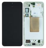 TOUCHSCREEN + DISPLAY AMOLED DISPLAY COMPLETO + FRAME PER SAMSUNG GALAXY S24 PLUS / S24+ 5G S926B VERDE ORIGINALE (SERVICE PACK)