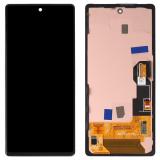 TOUCHSCREEN + DISPLAY OLED DISPLAY COMPLETO + FRAME PER GOOGLE PIXEL 6A 5G (GX7AS GB62Z G1AZG GB17L) NERO ORIGINALE